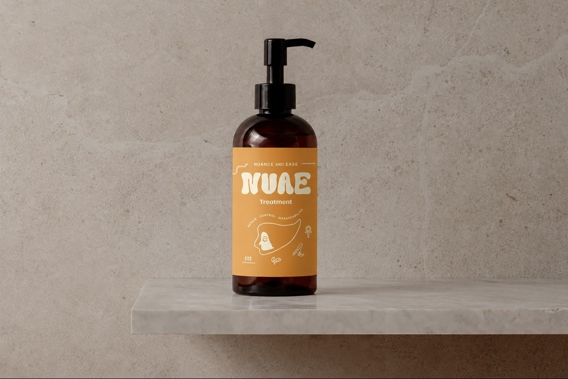 NUAE Treatment オレンジのラベルのボトル